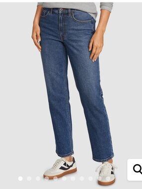 Eddie Bauer authentic Voyager the perfect straight, high-rise blue jeans NEW NWT